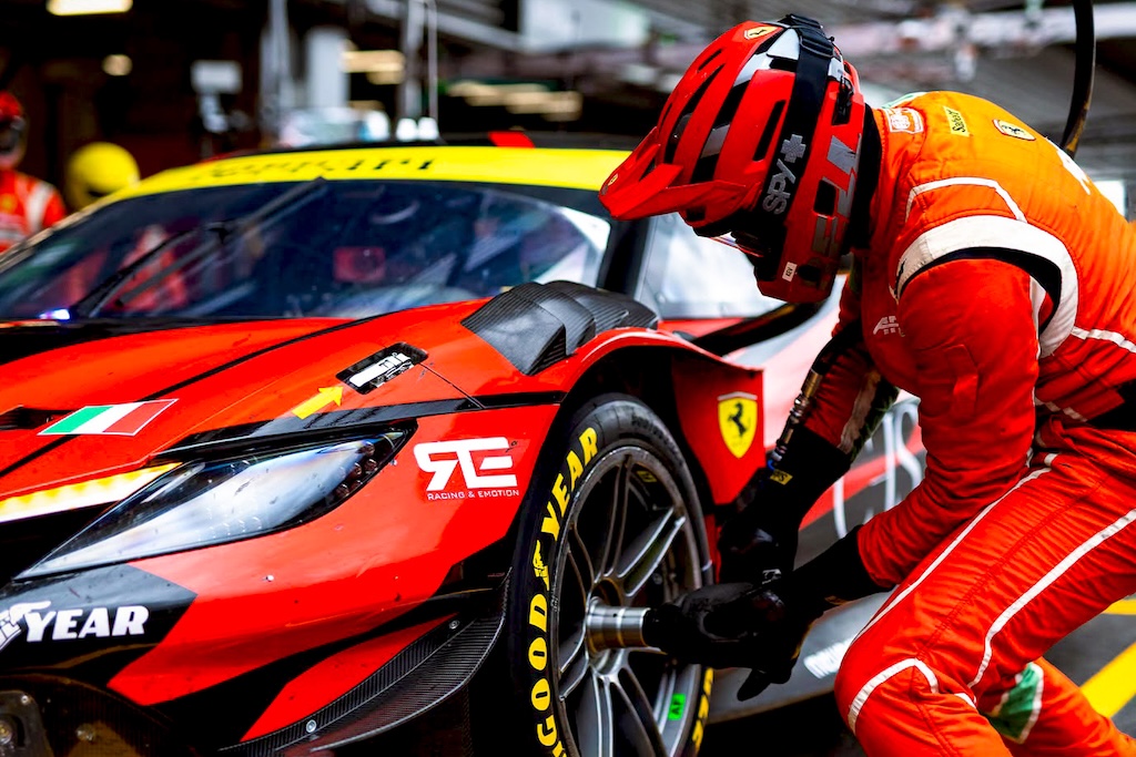 Conrad Laursen tæt på podiet på Spa-Francorchamps.
(Foto: AF Corse)